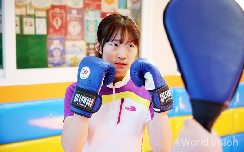 우연한 계기로 시작한 킥복싱이 이제는 꿈이 되었어요