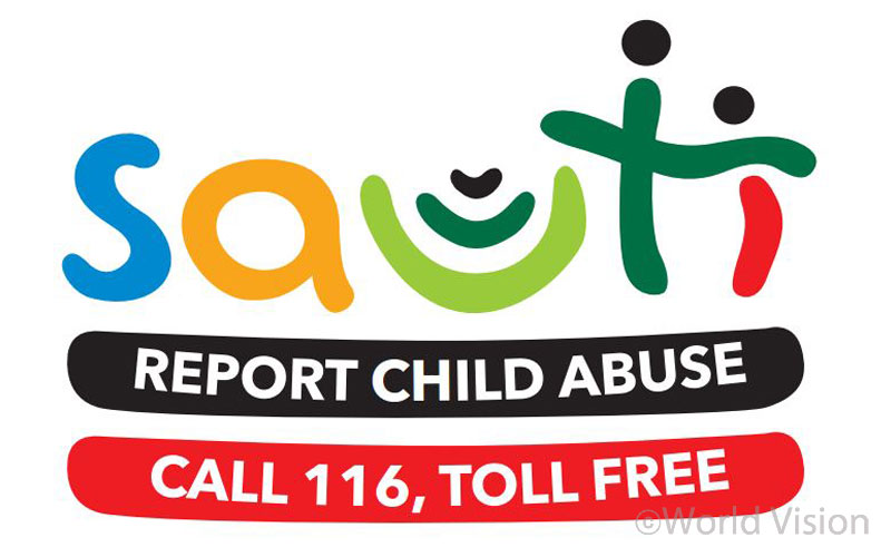 우간다 조혼 신고 116 전화 상담 라인의 정식 로고.