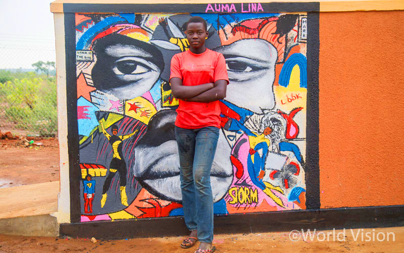 리나가 완성한 작품, 자화상