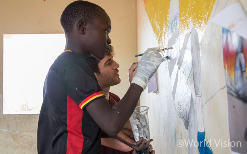 존은 작년 8월부터 비디비디 난민촌에서 홀로 지내고 있습니다