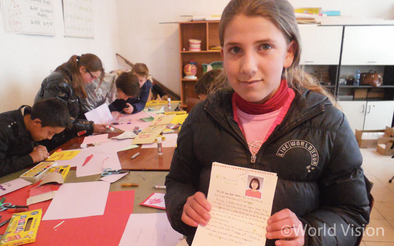 이채원 후원자의 수기와 편지를 받은 후원아동 헤르멜리나