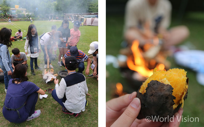 그마저도 고구마가 작아서...이런 게 난민의 생활이겠구나 싶었어요