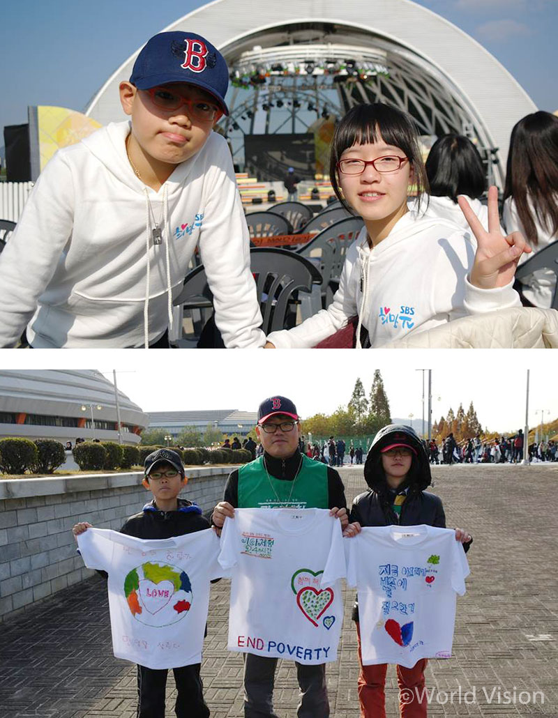 최O덕님의 가족들의 2010년 기아체험(왼쪽), 2011년 기아체험(오른쪽) 참여 모습