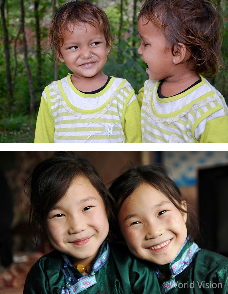 귀여운 꼬마 친구들이 행복을 전합니다