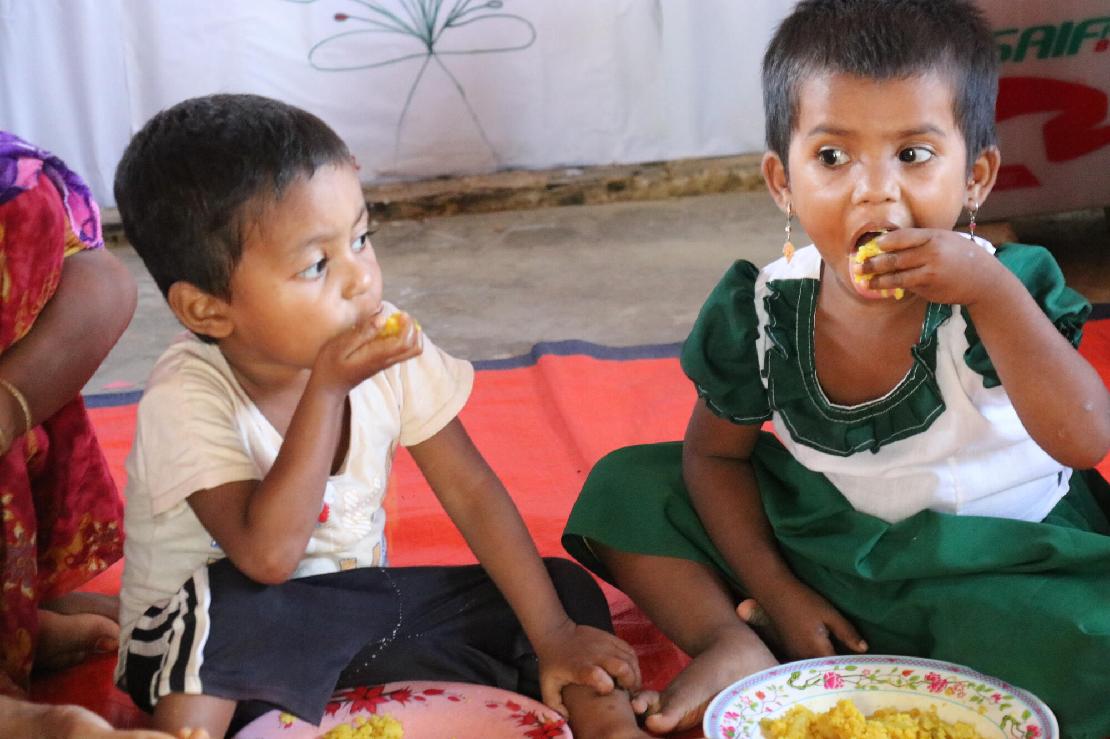 IYCF 영유아 및 어린이 식이 교육 프로그램에 참여한 아동